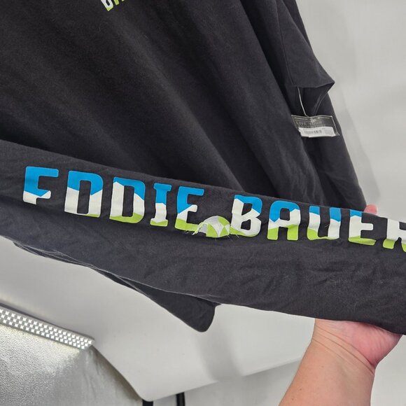 Eddie Bauer Black Crew Neck Long Sleeve Shirt XXL - Picture 3 of 8